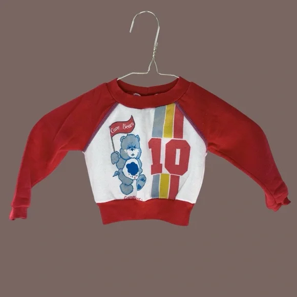 Vintage Baby CARE BEARS Grumpy Bear Crewneck 12months - Picture 5 of 5
